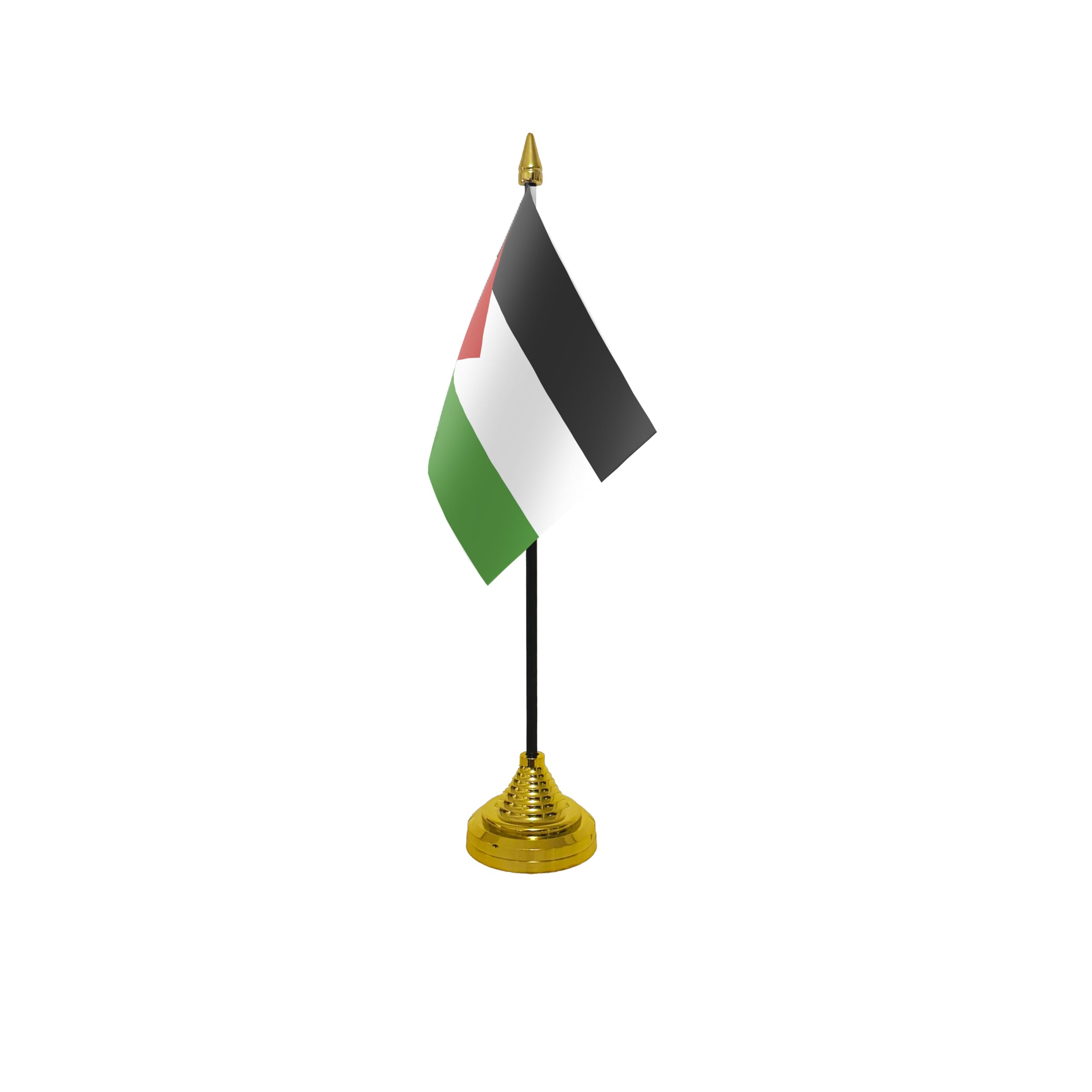 Flagtex Palestine Small Table Flag With Gold Base
