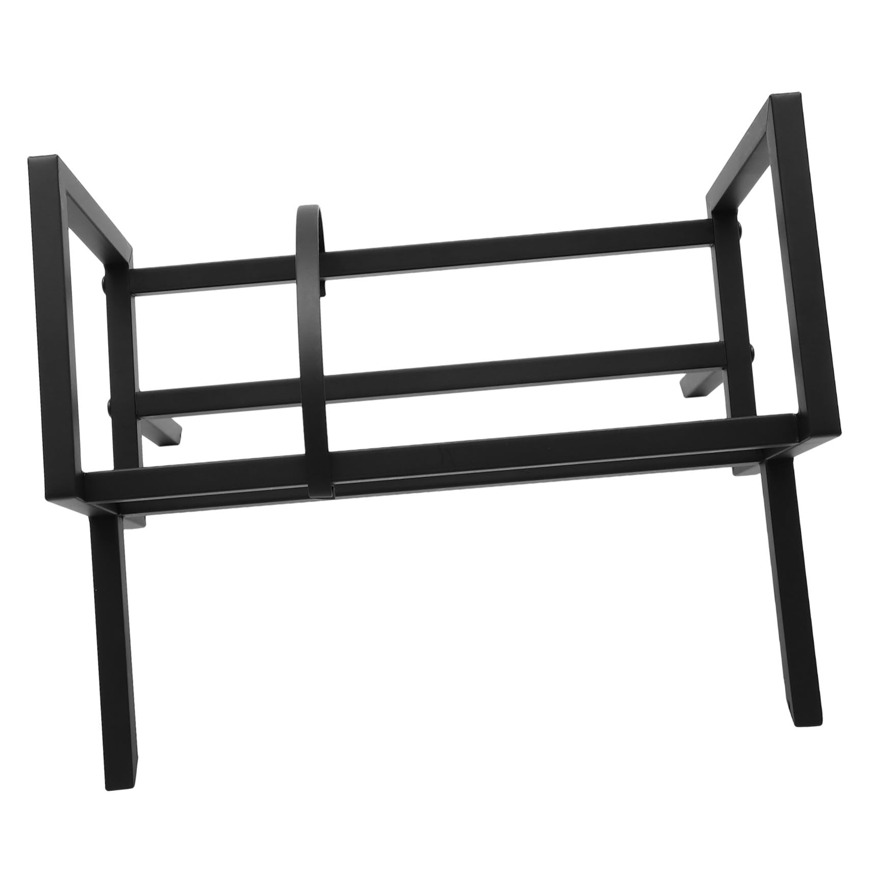 MAGICLULU Supporto Graffi Moderno Vinili per Ferro in Nero Design e Semplice, Scaffale Porta Organizzazione senza CD da Tavolo Casa e Ufficio