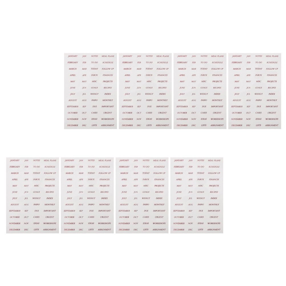 TEHAUX 40hojas Pegatinas Para Scrapbook y Planificación Páginas De Stickers De Palabras Inglés Para Manualidades y