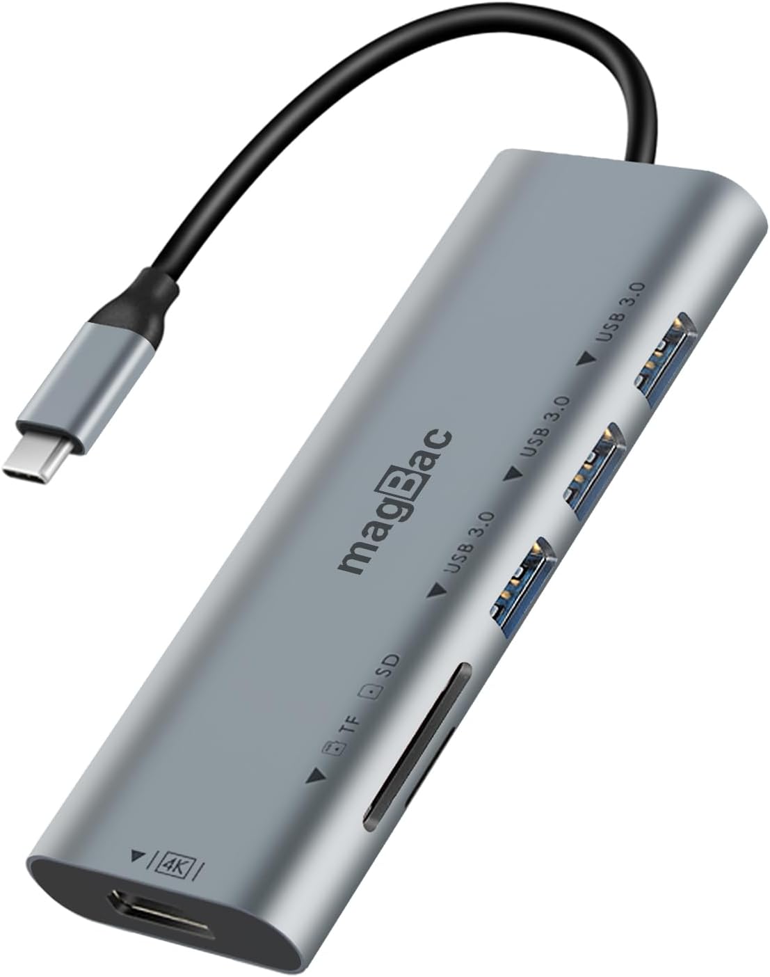 Amazon.com: MagBac USB C Docking Station 6-in-1 USB Hub Multiple ...