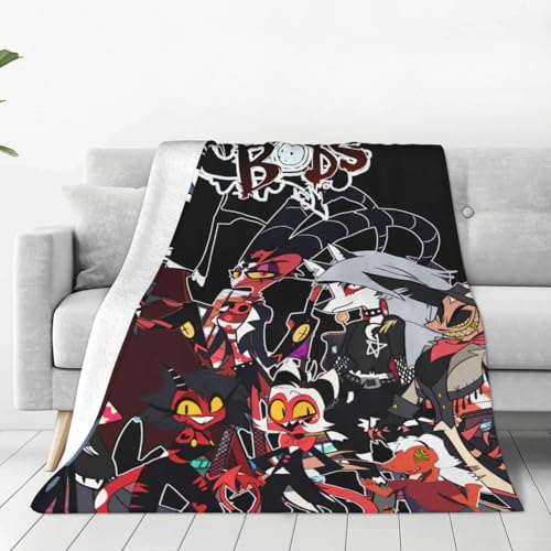 ヘルヴァ・ボス 毛布 ブランケット 大判 フリーサイズ 暖かい 軽量 ふわふわ 一人用 ソファ ベッド オフィス 膝掛け 洗える 秋冬50"x40"