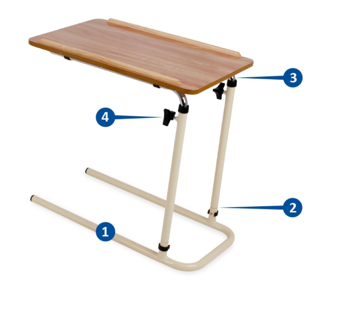 Patterson Medical Table de lit jours à plat sans roulettes
