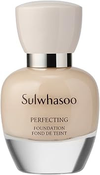 Sulwhasoo Official Yukka Shiu Perfecting Foundation, Liquid Foundation, Gentle on the Skin, Maintaining Power, Beautiful Skin, Natural Shiny, Moisturizing, Skin Care Makeup, Korean Cosmetics Genuine, SPF 17/PA+ 1.2 fl oz 35 ml 21N