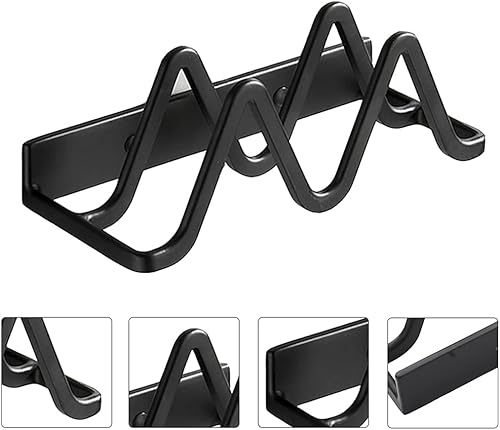 Miniatura 9 de Cabilock Organizador de tapa de cocina montado en la pared, estante de almacenamiento para gabinete, despensa, organizador de utensilios para