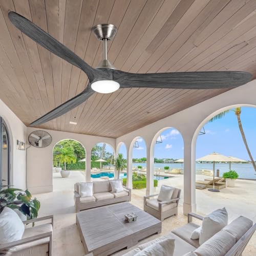 Image of Large Ceiling Fan with light, 70 inch Outdoor Ceiling Fans for Patio