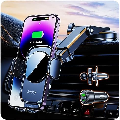ALAFLY Auto Handyhalterung Mit 15W Wireless Charging - Magnetisch Für MagSafe IPhones