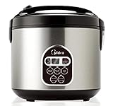 Midea Rice Cooker 5L MB-M10, Digital Multi-Functional 10 Cup (uncooked) Ricer Cooker/Steamer, Brown Rice, Slow Cooker, Up to 20 Cup Cooked Rice