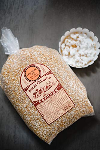 image for Amish Country Popcorn | 6 lb Bag | Ladyfinger Popcorn Kernels | Old Fa