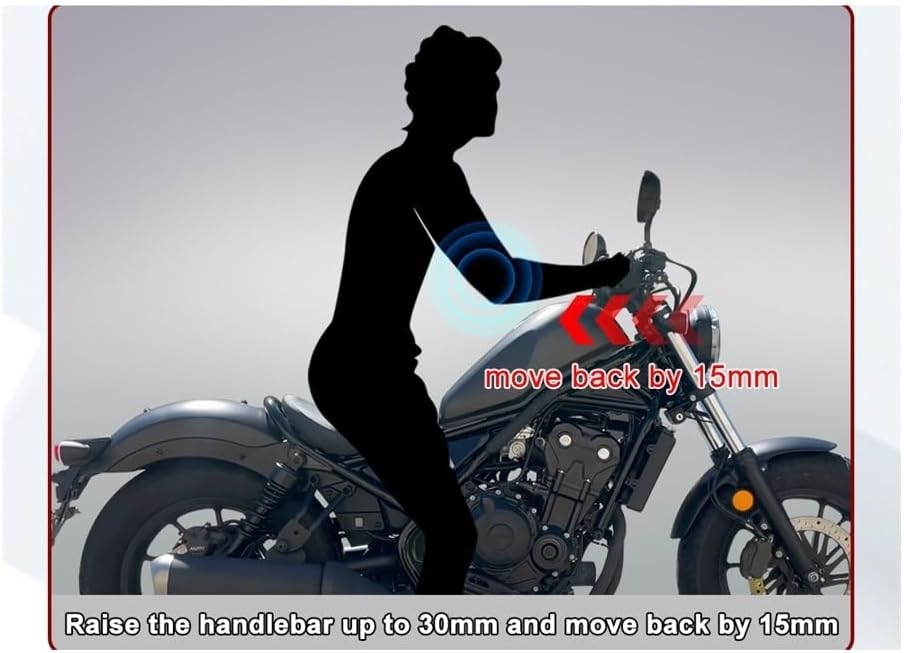 バーライザー オートバイハンドルバーライザーハンドルバーマウントクランプアダプター CMX300用 反逆者 300/ABS用 CMX