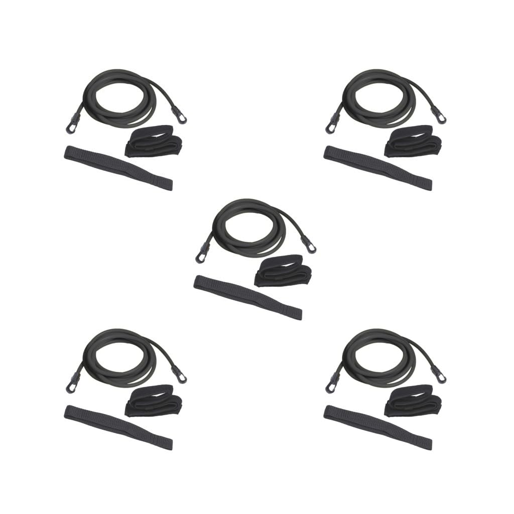 Schwimmtrainings-Widerstandsgürtel, Trainingsseil, Outdoor, Fitnessstudio, Wassersport, professionelle Anfänger, schwarz, 3 m, 3 m