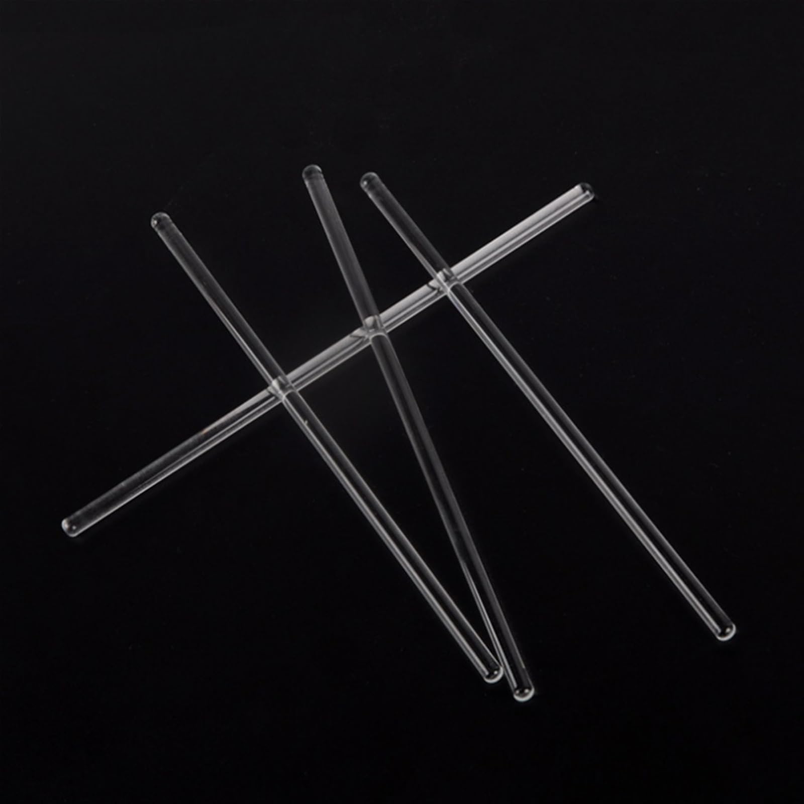 barras de vidrio de borosilicato, Varilla agitadora de vidrio de borosilicato transparente de 0,2 x 12 pulgadas, paquete de 10
