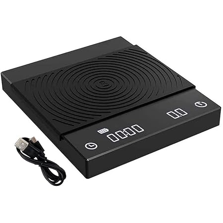 TIMEMORE 2020 Old Version Digital Espresso Coffee Scales Kitchen Scales with Auto Timing, 2000 Grams ,Black