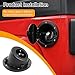 JeCar Gas Cap Cover Fuel Filler Cover Exterior Accessories with Aluminum for Jeep Wrangler JK & Unlimited 2007-2017 Sport Rubicon Sahara (No Logol)