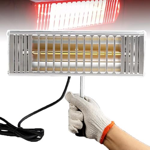 YhsPkh Lámpara para Hornear Pintura Infrarroja Solar De 1kw, Lámpara De Curado De Pintura Infrarroja Portátil, Longitud De Línea: 2,5 M, Temperatura: 0-100 °c