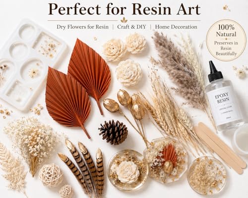 Image of Golden Sunset Bunch Dried Flowers for Vase| Natural Dried Flower | Eco-Friendly Dry Flowers Bouquet for Living Room, Home, Office, Table Corner Decor & Craft Items (Without Vase)