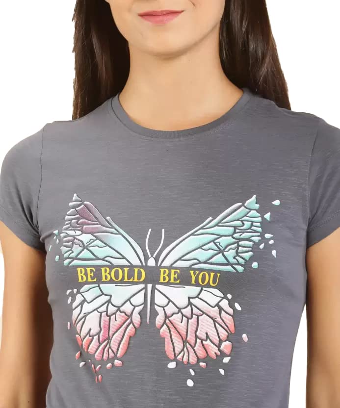 Image of Lyra Women's Cotton Regular Fit T-Shirt