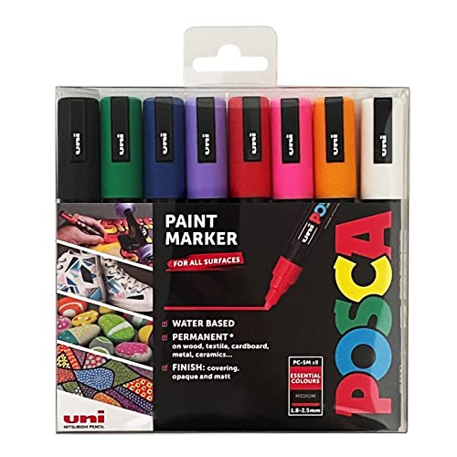 7 Pastel Posca Paint Markers, 5M Medium Posca Vietnam 7 Pastel Posca Paint Markers, 5M Medium Posca Vietnam