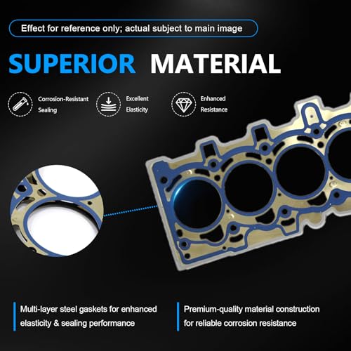 Image of AUCERAMIC N52 2.5L Cylinder Head Gasket Set Fit for 05-13 BMW 323xi 323i 325i 325xi 523i 525i 525xi Z4 X3 E60 E61 E83 E85 E90 E91 E92 E93 24V 2.5L N52B25 N52B25A 11127582245 11137548031 11340034068
