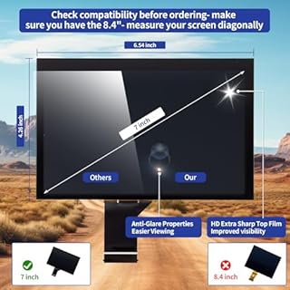 RESNAVSCREN Uconnect LCD Screen and Digitizer Replacement for 2020-2017 Jeep Compass Radio Touch Screen OEM Navigation System, Touchscreen Display for 2018-2021Jeep Renegade TDO-WXGA0700K00033-V2-V1