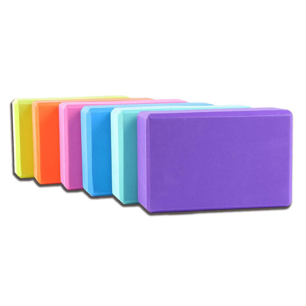 BESPORTBLE 6 Pcs Bloc de Yoga Eva Bloc de Mousse Pilates Bloc Sports Exercice Fitness Gym Entraînement Étirement Aide Corps Fitness Couleur Aléatoire