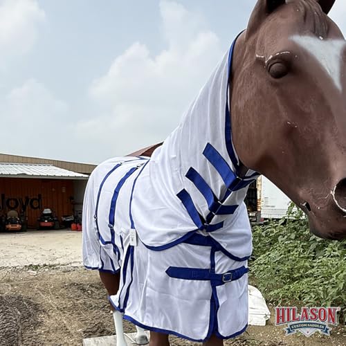 Image of 66 in HILASON Horse Fly Sheet Uv Protect Mesh Bug Mosquito Summer Spring