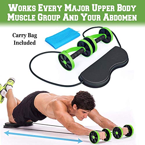 BenefitUSA Home Gym Abs Roller Exercise Body Fitness Abdominal Training Workout Machine Equipment (G BenefitUSA Home Gym Abs Roller Exercise Body Fitness Abdominal Training Workout Machine Equipment (G