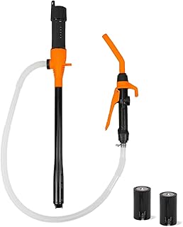 HORUSDY Portable Power Battery Fuel Pump, Battery Transfer Pumps Up To 2.5 Gallons,Water & Fuel Transfer Pump