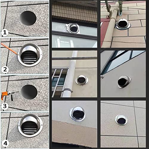 Grille d'aération pour ventilation murale de cuisine et commerce - 8