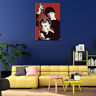 Heiwu Paul McCartney Poster décoratif rétro sur toile pour salon, chambre à coucher 50 x 75 cm - Les Beatles, Paul McCartney, John Lennon, RIngo Starr, George Harrison Heiwu Paul McCartney Poster décoratif rétro sur toile pour salon, chambre à coucher 50 x 75 cm – Image 5