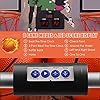 Giantex Foldable Basketball Arcade Game, 8 Game Options, Electronic Double Shot 2 Player w/ 4 Balls and LED Scoring System, Indoor Basketball Game for Kids, Adults, Black & Silver