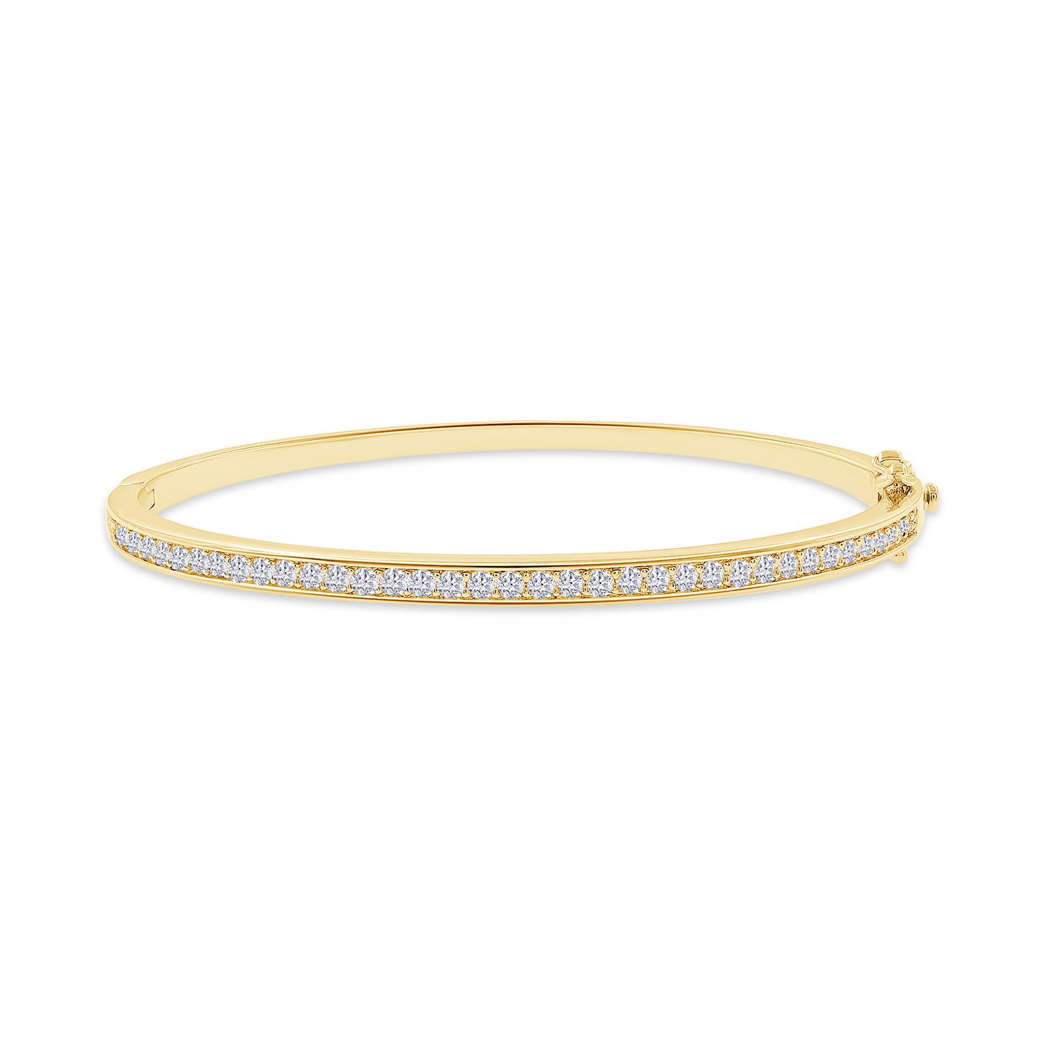 3.3MM Bangle Classic Tennis Bracelet Women 18K Gold Plated Moissanite