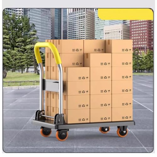 Carretilla plegable de plataforma con ruedas silenciosas miniatura 7