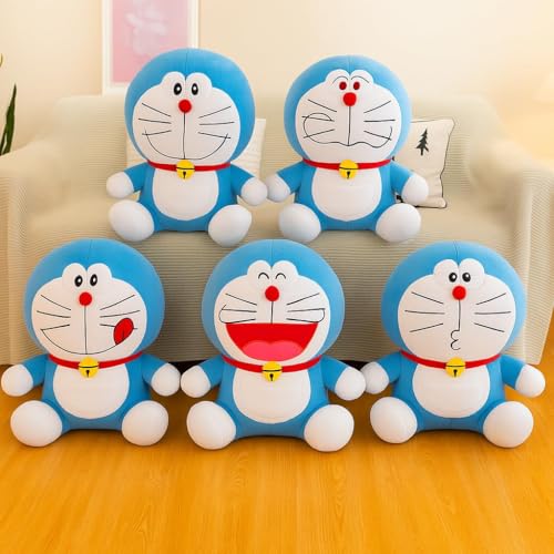 Image of Plush Stuffed Animal Toy | Ultra Soft and Cuddly Teddy for Kids and Adults | Cute Hugging Doll for Gifting, and Bedroom Decor (Blue Cartoon)