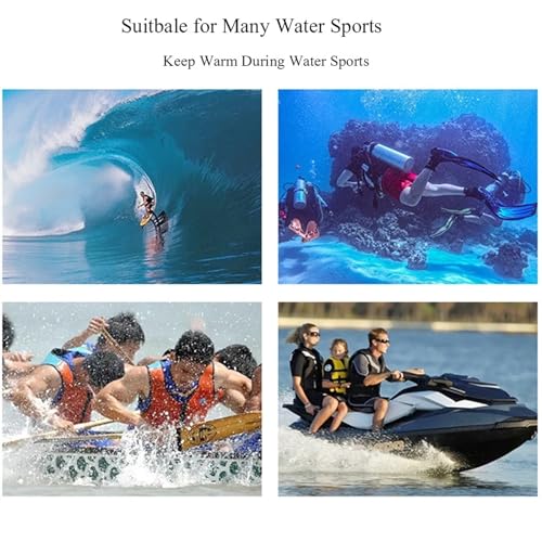 Chaqueta para mujer de neopreno 3MM, cortaviento y cálida para buceo, aquaeróbicos y actividades en agua fría (Negro, XS) miniatura 6