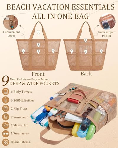Conjunto de sombrero y bolso de playa para mujer miniatura 4