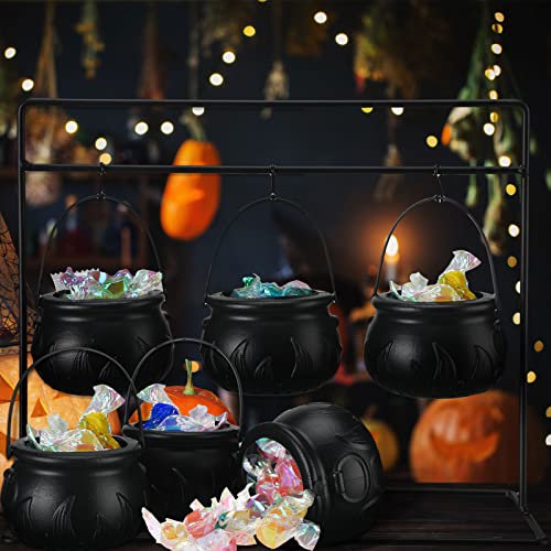 Sosation 19 Pcs Halloween Witches Cauldron Serving Bowls Decor Set 1 Pcs Mini Witches Cauldron Serving Bowls Shelf 9 Pcs Black Candy Bowl Witches Cauldron Serving Bowls And 9 Pcs Mini Black Pothook #TOP1