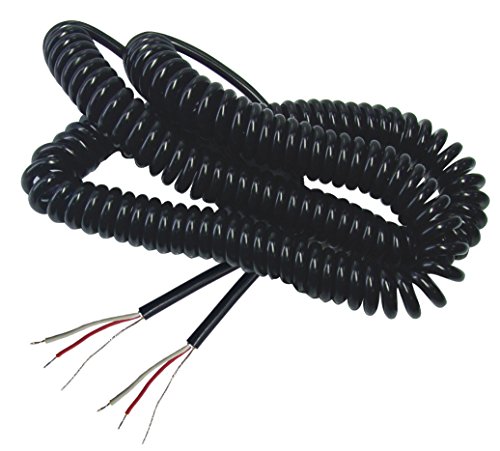 Philmore 25-Ft Fully Shielded Retractable Coiled Audio Cable Stripped and Tinned To Bare Wire On Both Ends; 44-495