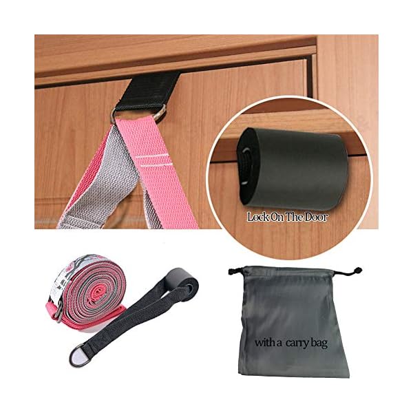 Yoga Strap with Loops, Door Flexibility &Stretching Leg Strap, Dance Gymnastics Training, Ballet or Any Sport, Perfect Home Equipment 商品名称