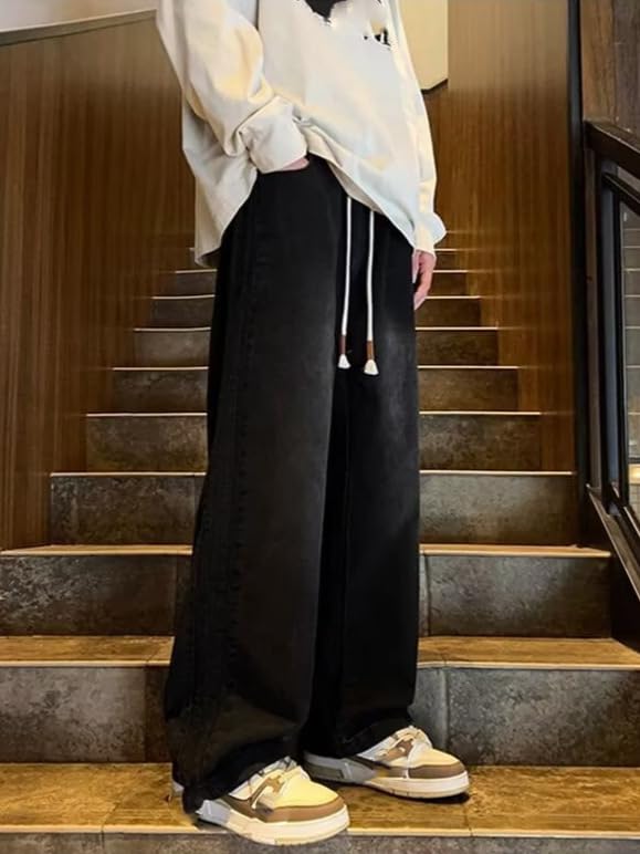 Men's American Straight-Leg Casual Jeans Loose Fit for Autumn3