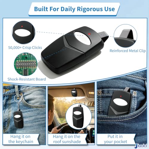 Image of 1PK Upgraded 1050 Remote for Stanley 310MHz 10-DIP Garage Door Gate Opener | Fits Stanley 1982-1995, Digi-Code 310MHz 10 DIP /Digit Opener, Replace 105015, More Stable & Secure, 150FT Range, Easy Setup