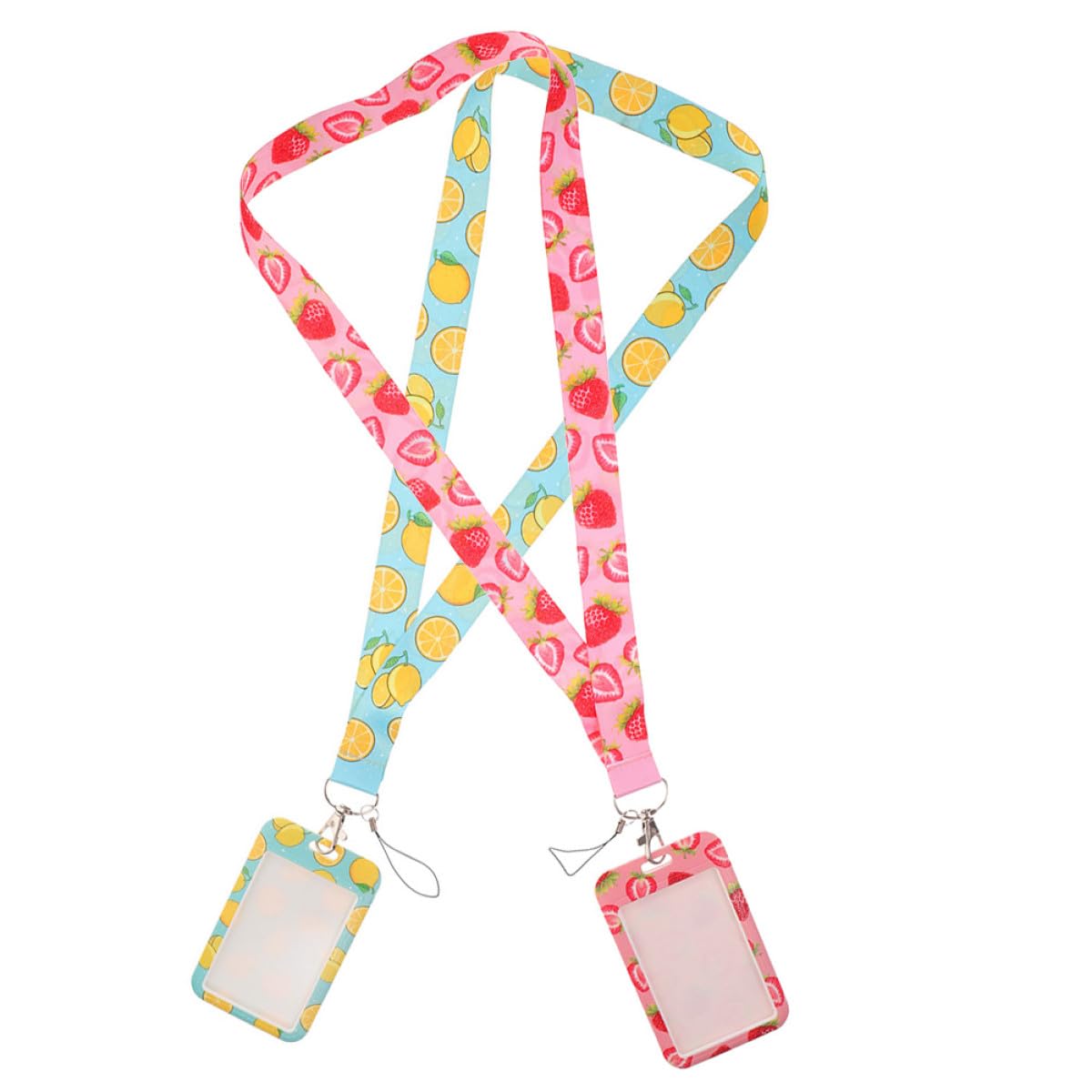 Porta credencial con cordón Mobestech de diseño frutal para estudiantes 8