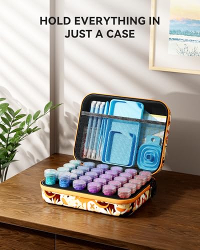 Image of ARTDOT 30 Slots Storage Container for Diamond Art Kits for Adults,Portable Bead Storage Boxes for Diamond Painting Accessories and Tools