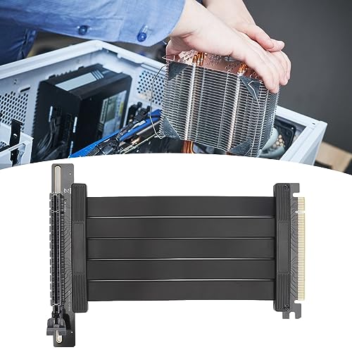 Cabo Riser PCIE4.0 X16, Cabo de Extensão de GPU de Alta Velocidade de 26 GB/S 90 ° Cabo de Extensão