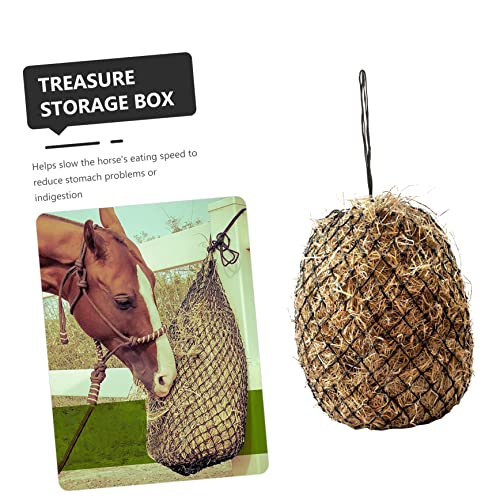 LIOOBO 4 Pcs Sacos de feno bolsas pequenas sacos de alimentação lenta comedouro lento alimentador le