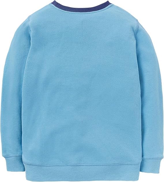 Image of Krystle Kids Winter Sweatshirt for Boys & Girls | Full Sleeve Printed Sweatshirt | Warm Round Neck Pullover | Winter Wear for Children (Blue,Multisize)
