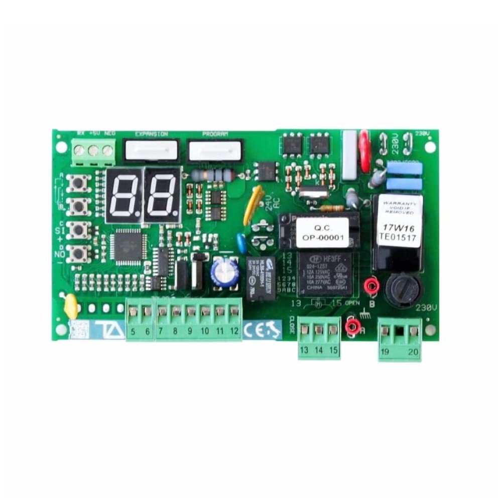 Central dowodzenia T016P 230Vac 433,92MHz do przepustnic z modułem radiowym, transformatorem, skrzyni korbowej i skrzynką ochronną - Tecno Automatyzacja KITPR5T