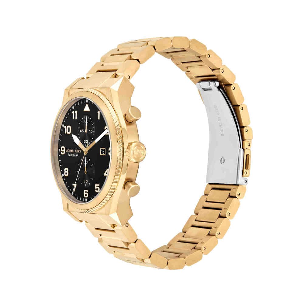 Michael Kors Orologio Panorama da uomo, movimento al quarzo multifunzione da 44 mm con cinturino in acciaio inossidabile