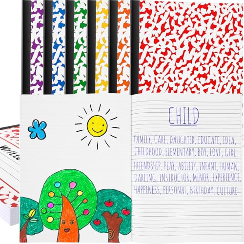 Carnet de composition primaire K-2 Henoyso de 64 pages pour l'écriture et le dessin des enfants