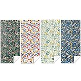 4 Pack Botanical Wildflower Towels for Bathroom, Beach Towel, Microfiber Lightweight Beach Towels Oversized, Towel Accessories for Christmas Housewarming Favors Pool Travel 32x71 IN, Colorful Floral