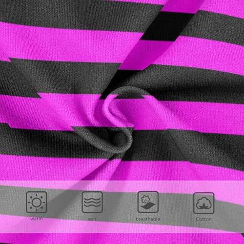 Black Hot Pink Stripe Toddler Girls's Underwear 2T3